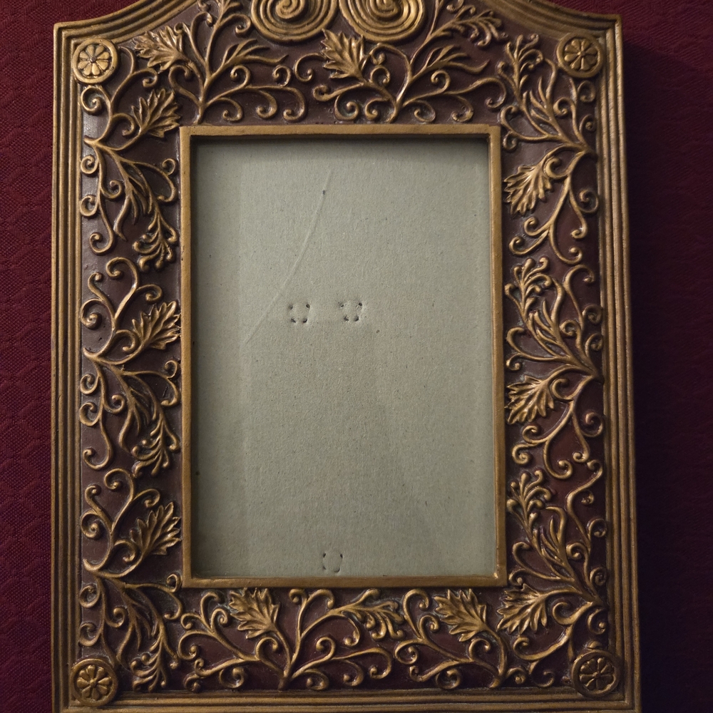 Ornate Gold and Burgandy Kirkland Photo Frame